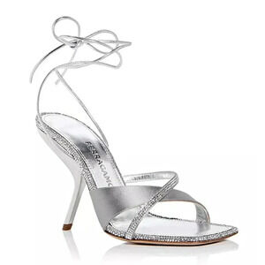 Ferragamo Women's Allegra Embellished High Heel Sandals Size 8 (MSRP $1,450)